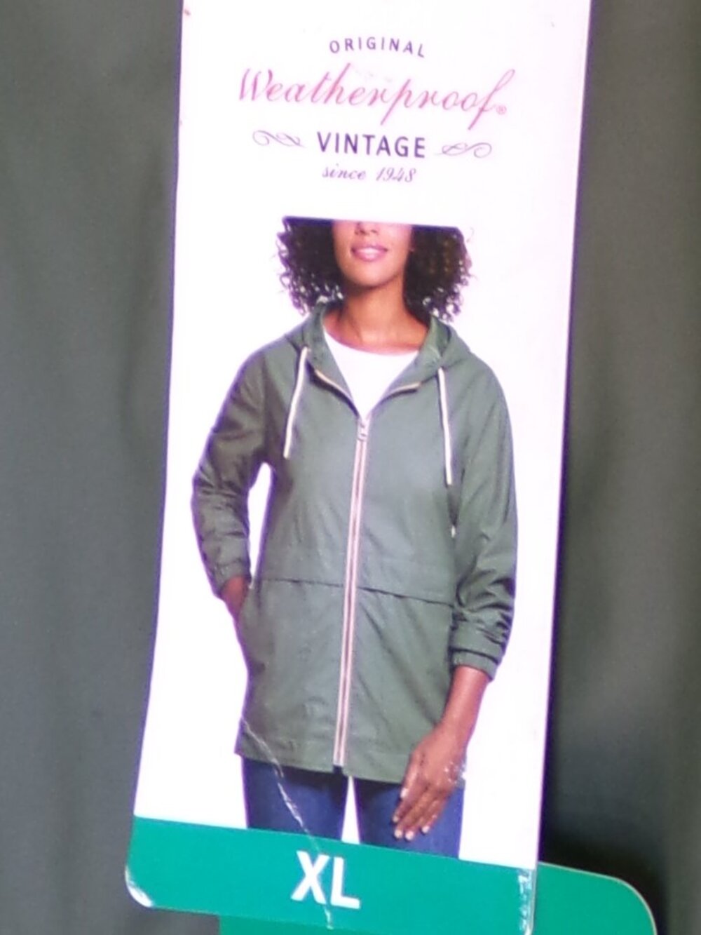 Original Weatherproof Vintage NWT Rain Jacket Sz XL